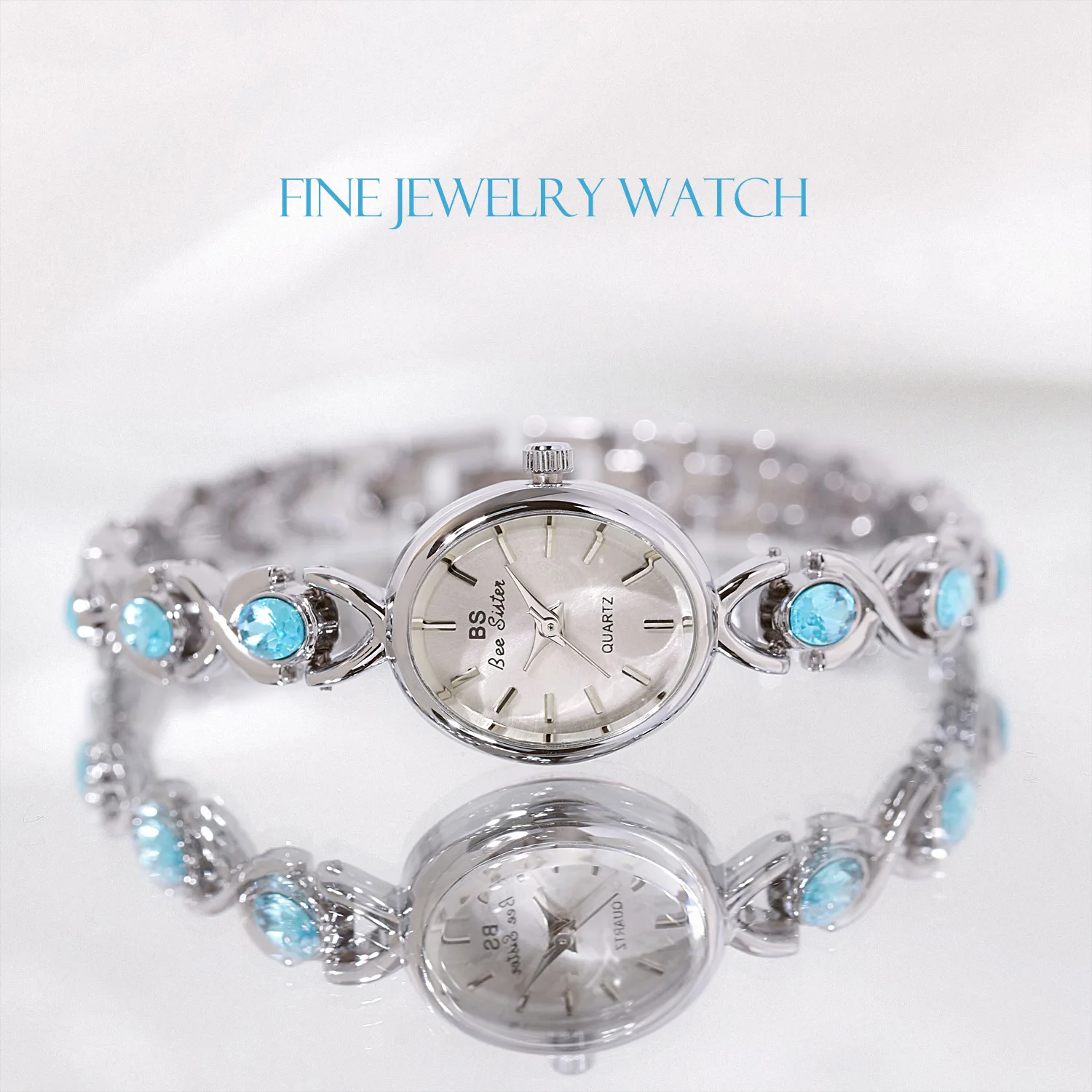 Fashion Luxury Rhinestone Ladies Bracelet Quartz Wristwatch Elegant Women's Watch Stainless Steel Band Reloj Mujer