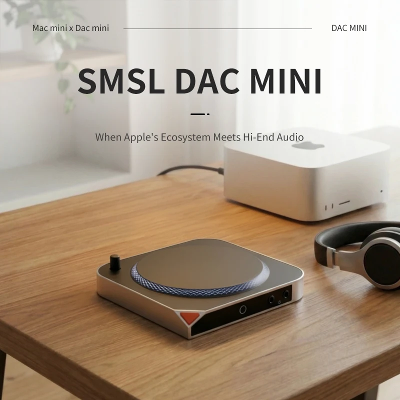 SMSL DAC MINI ES9039Q2M DAC 2-in-1 0ptical/Coaxial Output for ios Deeply Optimized for Mac os Mode PCM768 DSD256