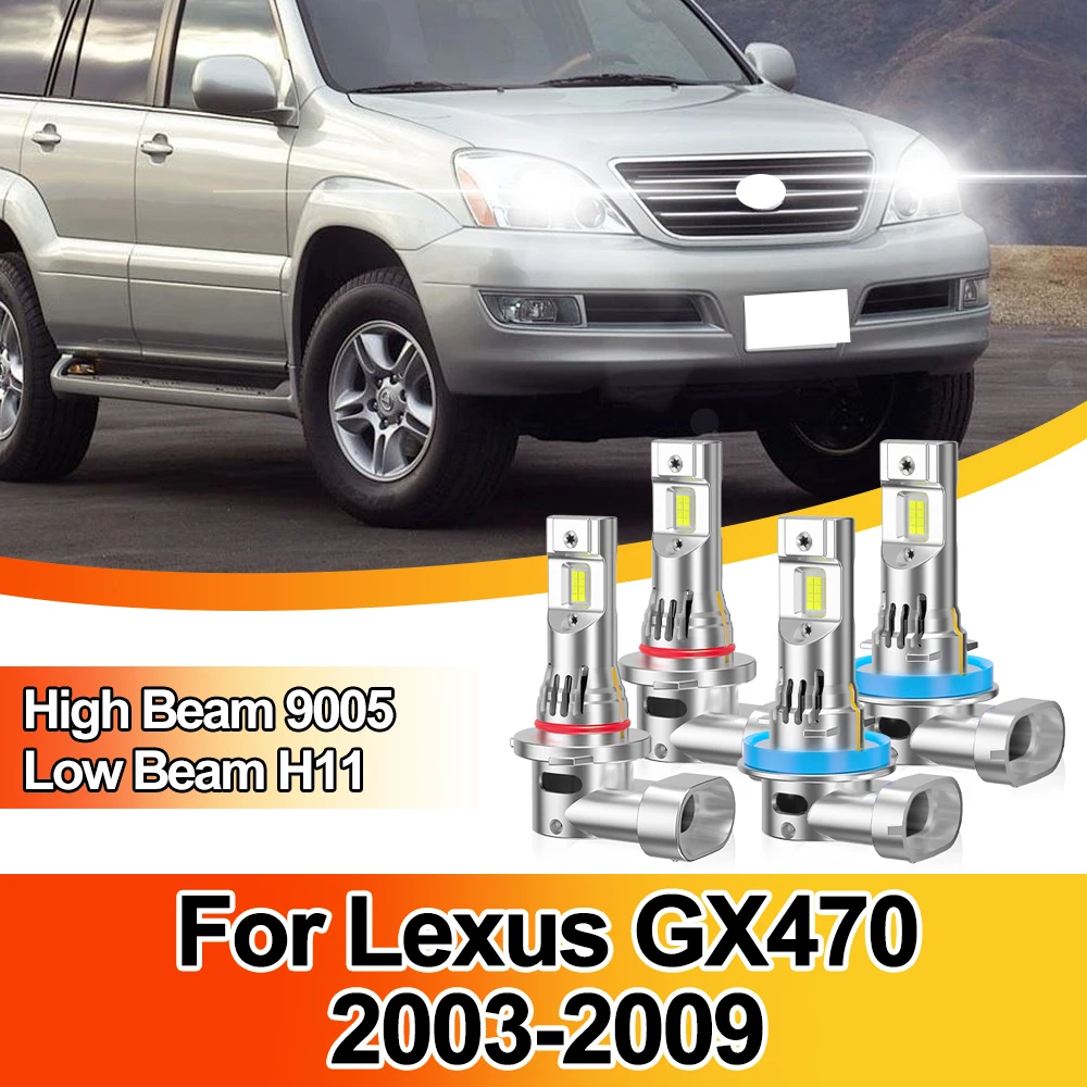 

Car Headlight 50000LM LED Bulbs Canbus 9005 HB3 And H11 Kit 6000K Car Light For Lexus GX470 2003 2004 2005 2006 2007 2008 2009