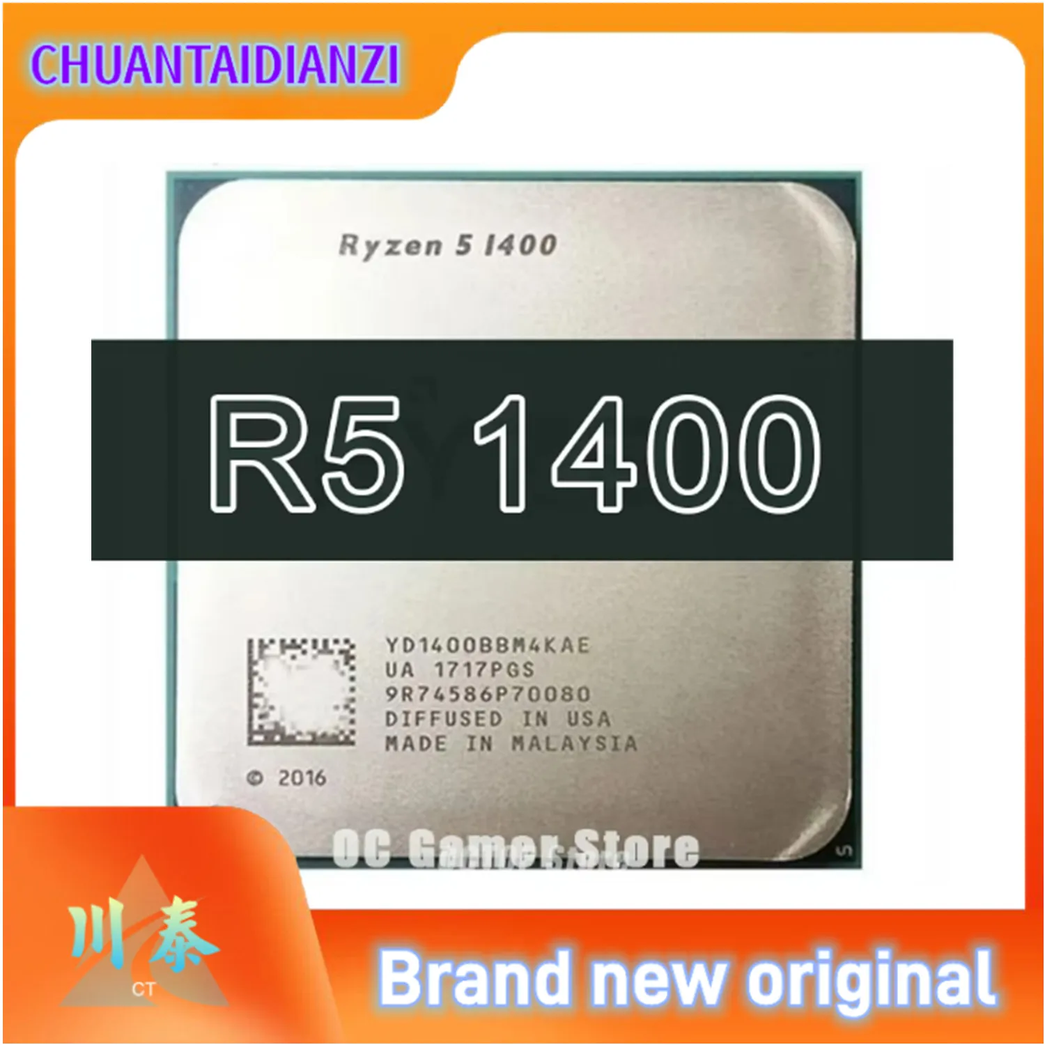 

Ryzen 5 1400 R5 1400 3.2 GHz Quad-Core Eight-Thread CPU Processor YD1400BBM4KAE Socket AM4