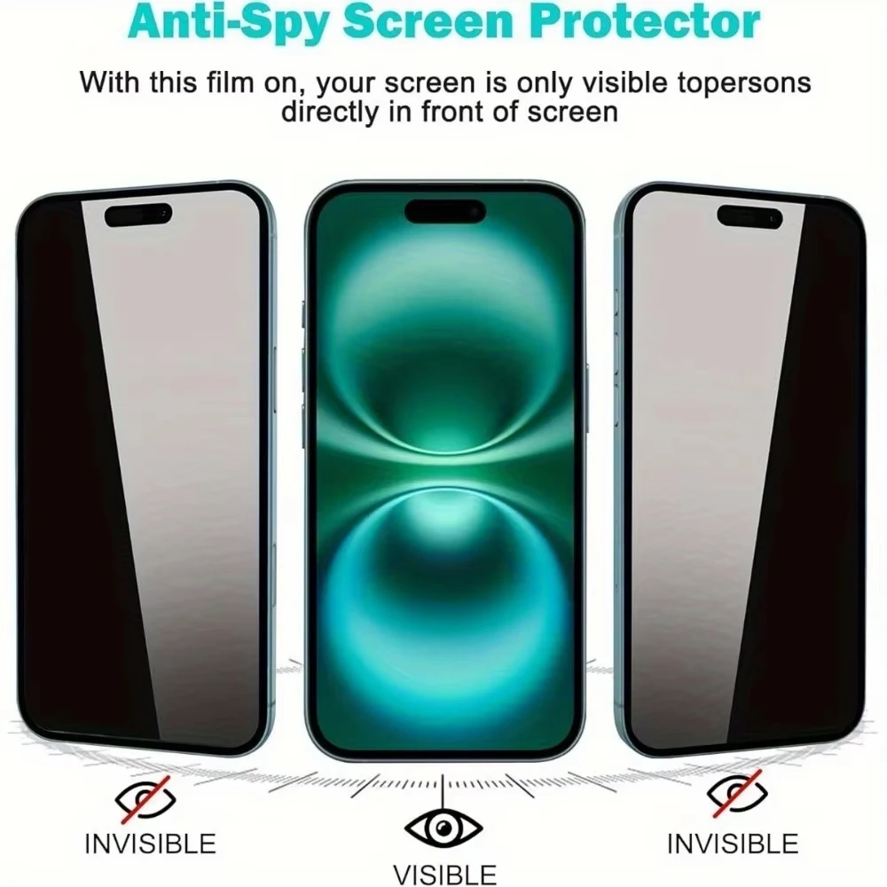 For iPhone 17 Pro Max 16 15 11 12 13 14 16e Privacy Screen Protector Anti-Spy Tempered Glass For iPhone17 Pro 16 Plus SE X XS XR