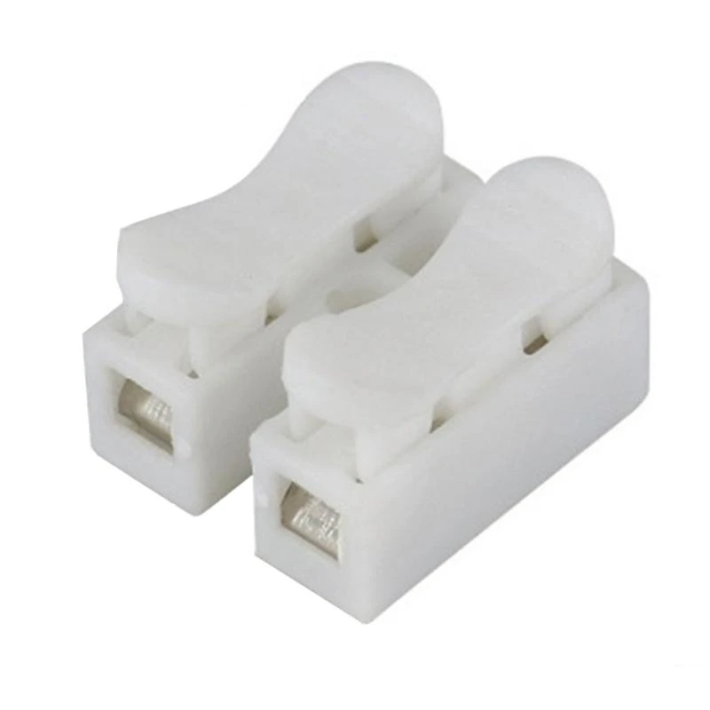 

652F 100Pcs Push-in Spring Loaded Electrical Connectors Push Quick Wire Cable Connector Spring Clamp Terminals Enduring