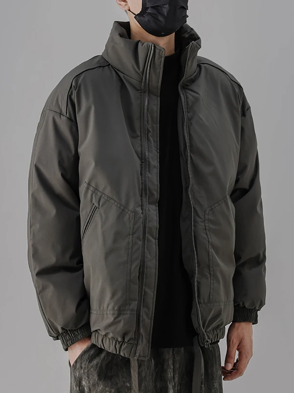 

Men's ort Cotton Jaet Winter Casual Stand Collar Loose Warm Versatile Windproof Waterproof Coat Faion Urban Sle Thi...