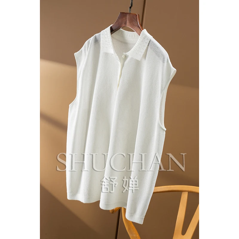 New Knitted Sweater Hollow Bag Sleeve Vest Women 0Y74 Sueter Mujer Invierno  Casacos De Inverno Feminino