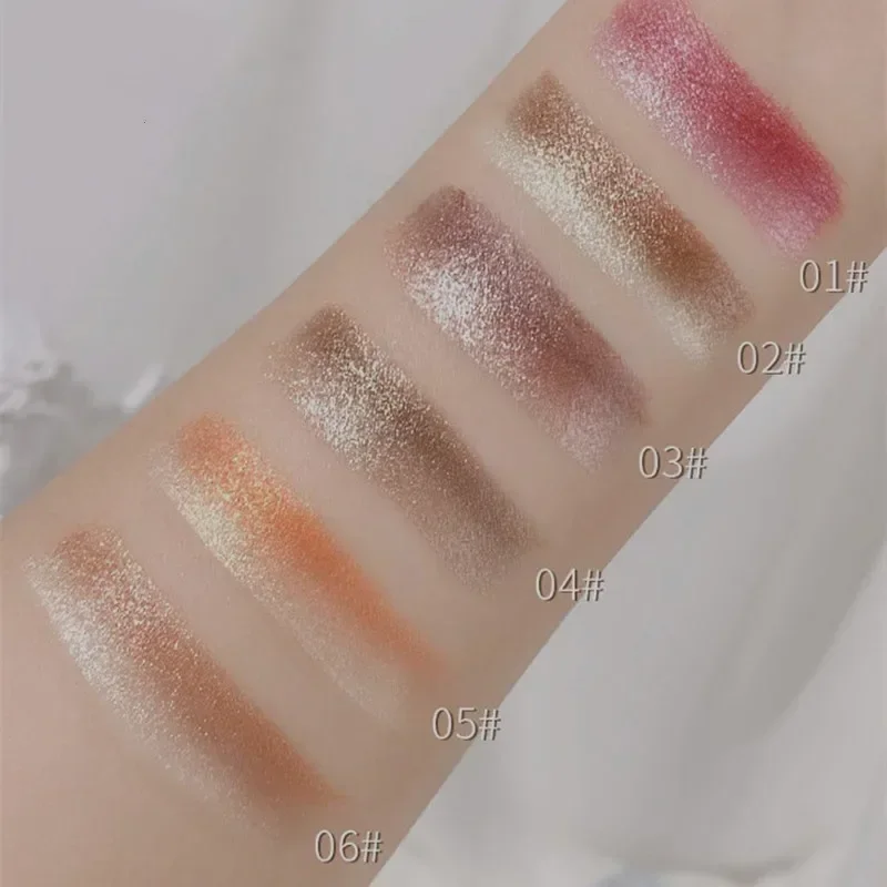 Double Color Eye Shadow Stick Highlight Gradient Shimmer Pearlescent Eyeshadow Pen Eye Make Up Women Cosmetics 1Pc No Smudge New