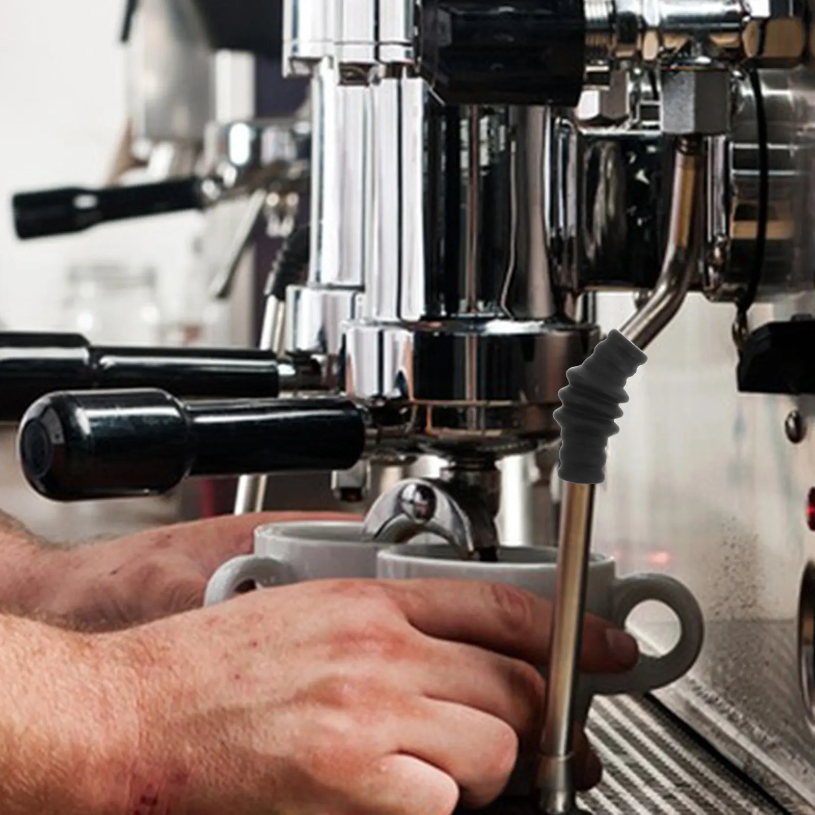 

Coffee Machine Steam Wand Rubber Sleeve Heat Resistant Protective Finger Guard Milk Froth Insulator Espresso Machine Accessory