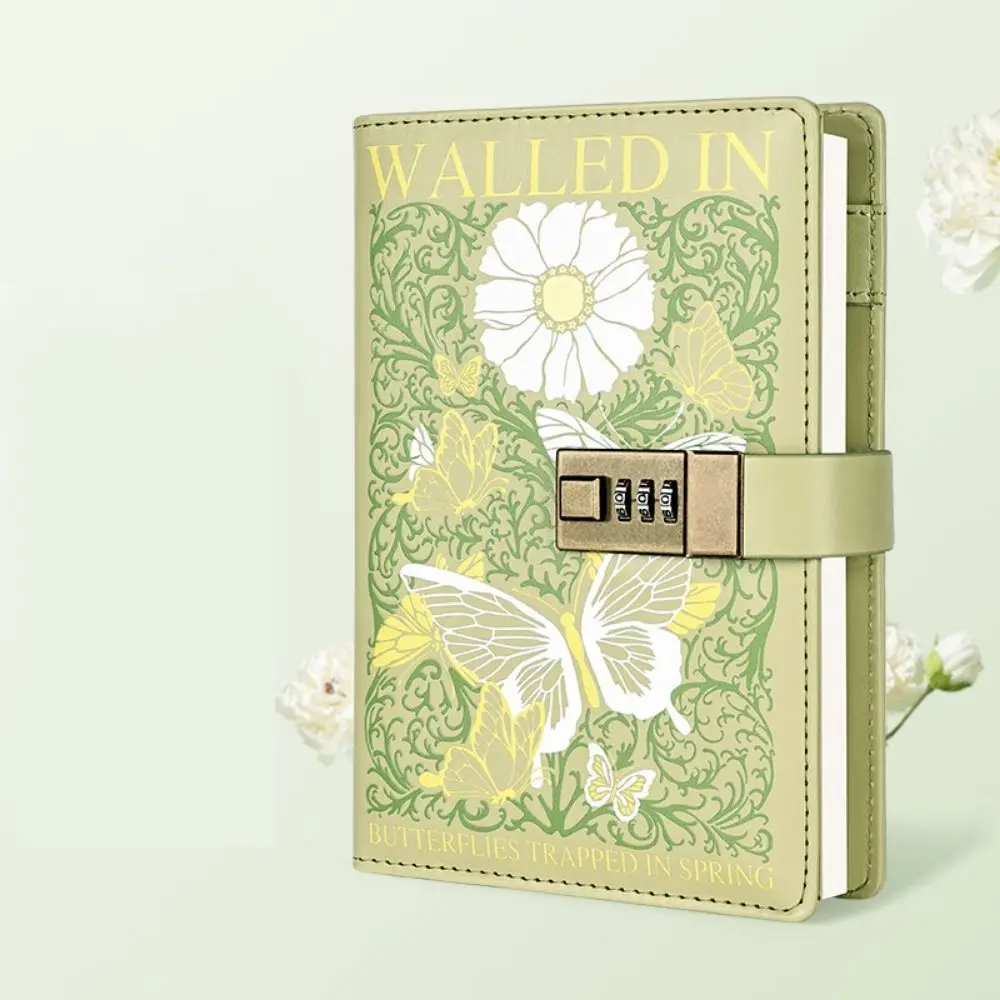 Fashion 224 Pages B6 Notebook Thickened Printed Pattern Diary Book PU Leather Waterproof Student Notepad Office School Supplies