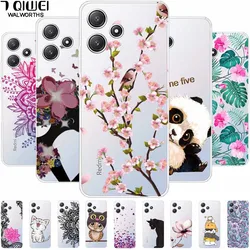 For Redmi 12 4G 5G Case Clear TPU Soft Cute Silicone Phone Cover for Xiaomi Redmi 12 5G 4G Funda Coque Transparent on Redmi12
