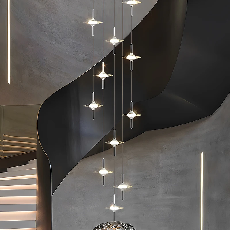

Modern Stair chandelier Pendant lights indoor lighting Ceiling lamp hanging light led Chandeliers for living room indoor lightin