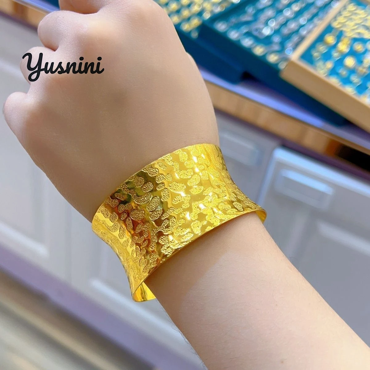 

Новый браслет из 24-каратного золота в Дубае для свадебных и женских модных подарков YY10929