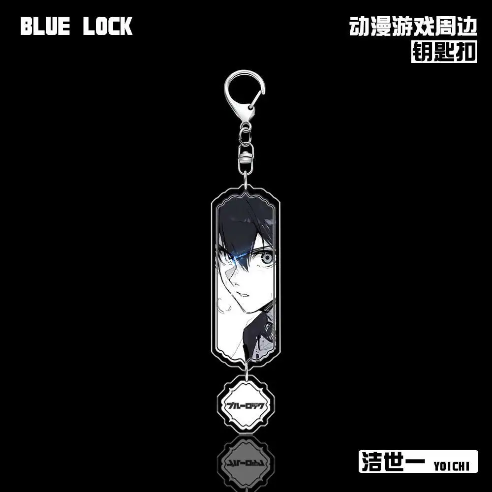 11cm BLUE LOCK Nagi Seishiro Isagi Yoichi Bachira Meguru Transparent Acrylic Pendant Key buckle Anime style Cartoon periphery