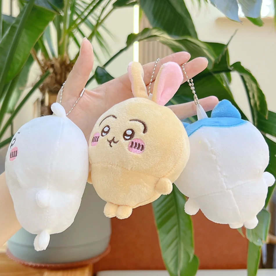 Chiikawa muñeco de peluche colgante estrella abrazando serie Hachiware USAGI lindo llavero de dibujos animados llavero colgante