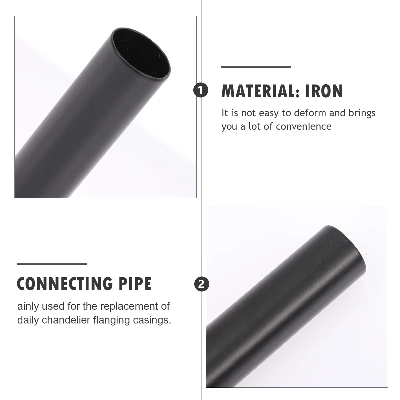 

6Pcs Flanging Sleeve 16x100mm Chandelier Base Parts Flanging Sleeve Crystal Chandelier Parts