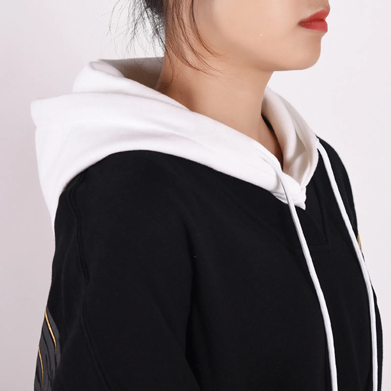1Pcs Breathable Cotton Detachable Collar with Hat Hoodie Vest False Collar Unisex Fashion Accessory for Sweaters T Shirts Casual view 6