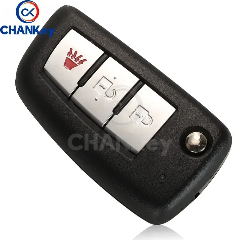 CHANKey 2/3 Buttons 433MHz 4A PCF7952E Flip Remote Key For Nissan Qashqai J11 Pulsar C13 Juke F15 X-Trail T32 Micra CWTWB1G767