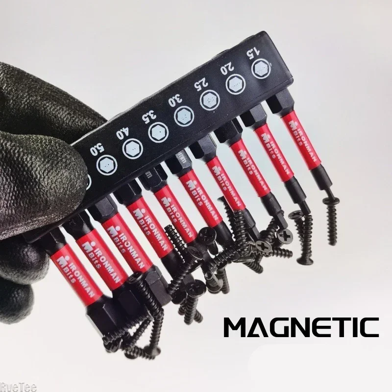10 stuks Torx-bits met gaten Magnetisch 150 mm 6-inch lange elektrische schroefkop voor wandelen Gespsets Schroevendraaier Elektrische boormachine