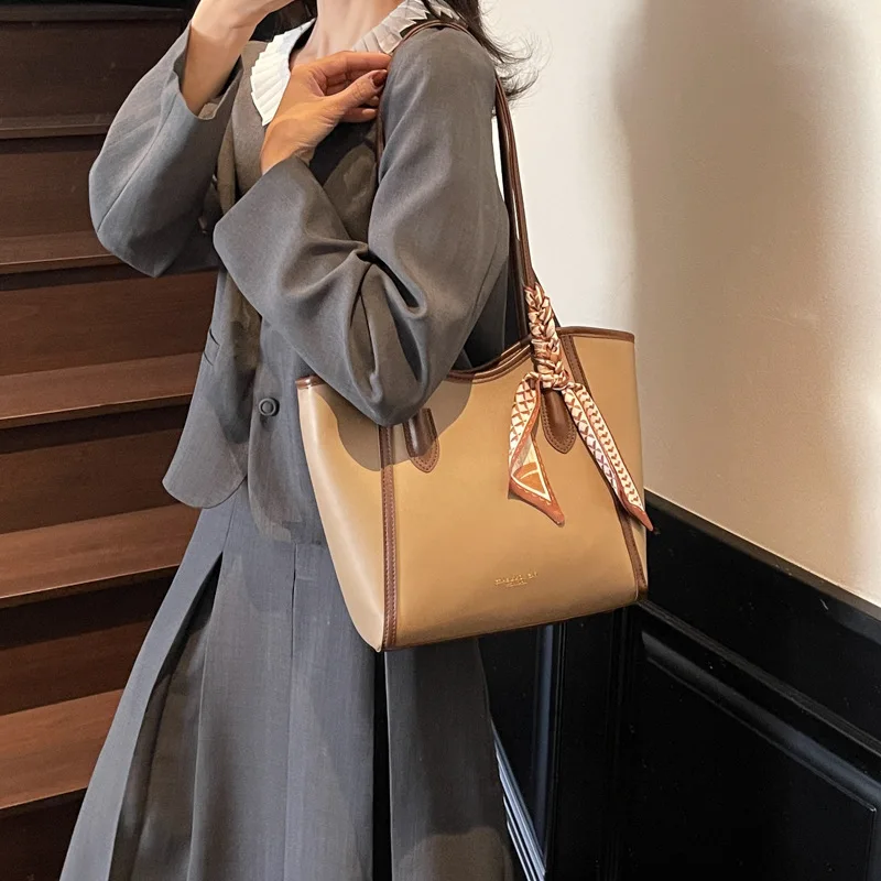 حقيبة يد واسعة للركاب لعام 2025، محفظة كتف بسيطة للنساء، حقيبة كروس كاجوال ليلاً ونهارًا، حقيبة حبال متعددة الاستخدامات #4