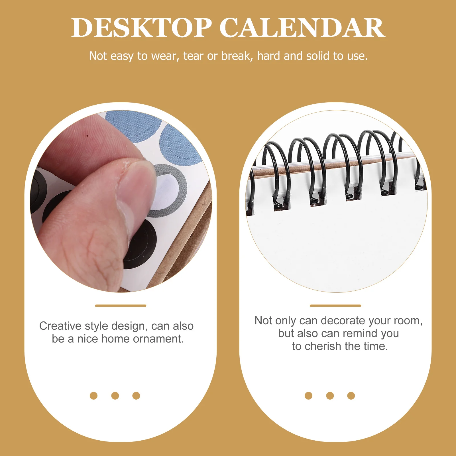 Mini Desk Calendar 2024 Small Flip Standing Tabletop Calendar Desktop Planner Office Home Daily Use Note Holder