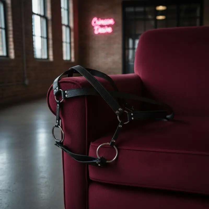 Amour NookBDSM Bondage,Sex Toys For Men Strap-on Butt Plug And Dildo Harness. Strapon Leather Chastity Panties - view 4