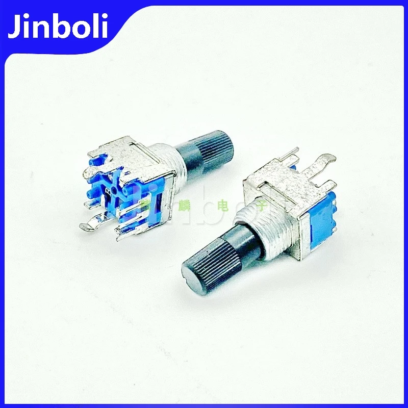 3PCS RK09 Vertical 3-Pin Single B10K B103 With Bracket Speaker Amplifier Mixer Effector Volume Potentiometer Flower Shaft 16mm