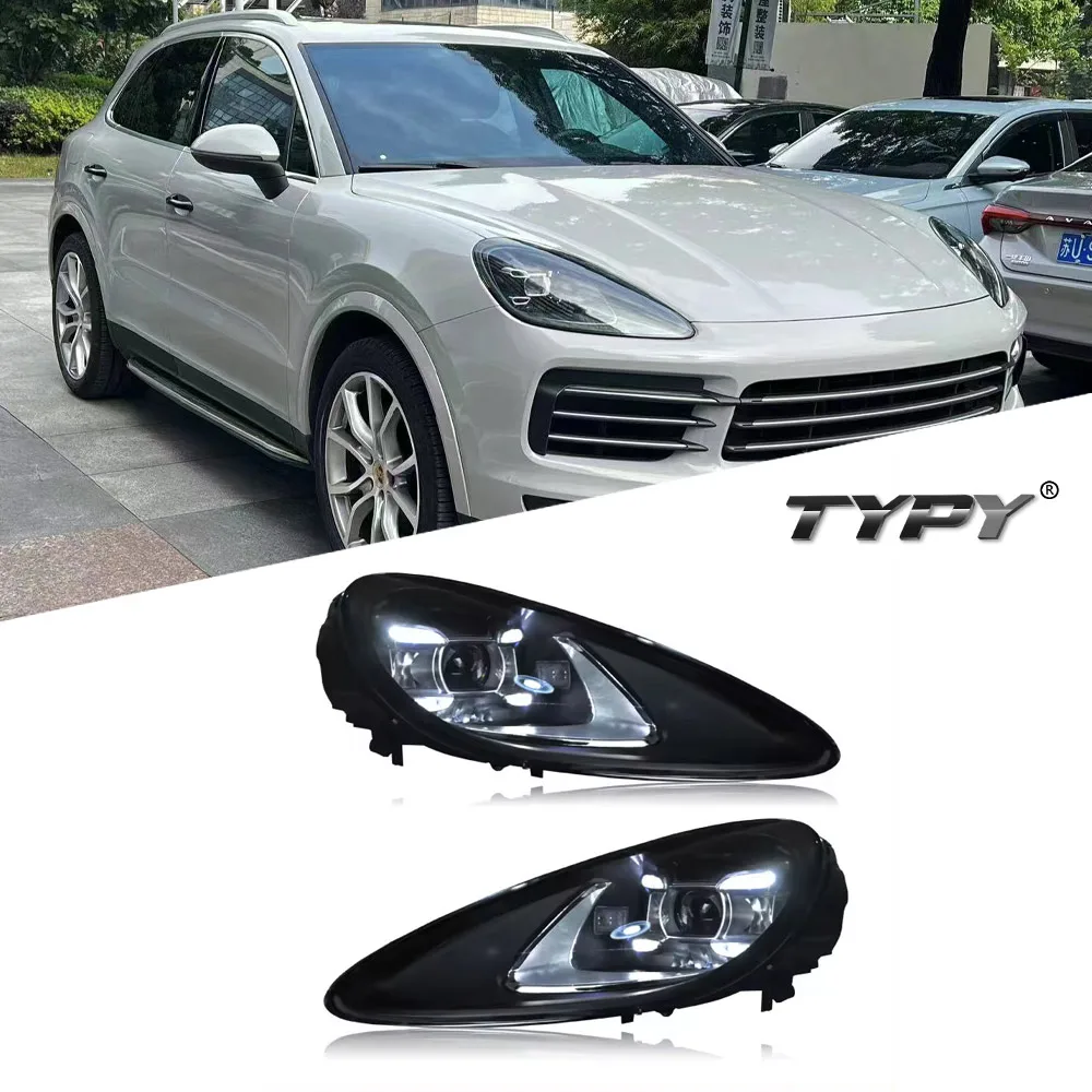 

TYPY Car Headlamp Accessories For Porsche Cayenne 958.1 2011-2014 Upgrade NEW 9Y0.1 2018-2023 Dynamic Turn Car Headlamp Assembly