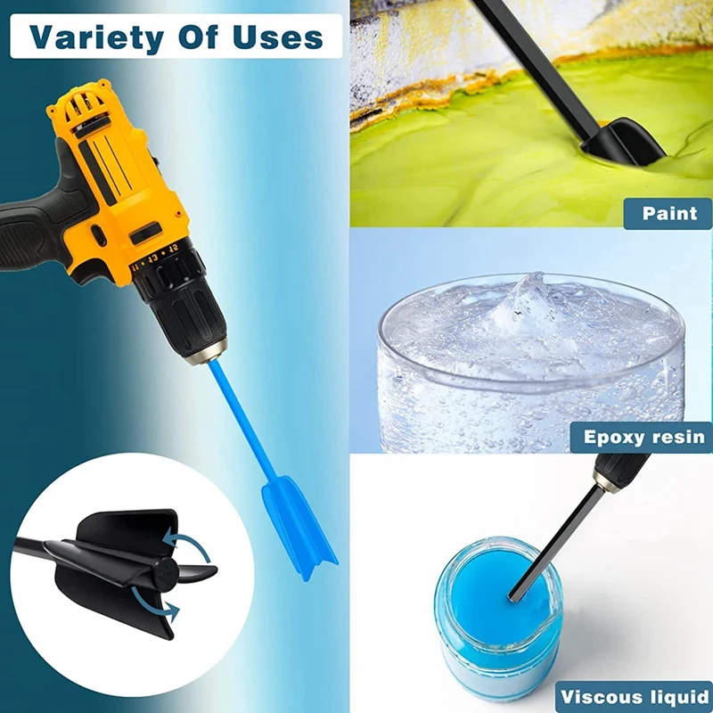 Resin Mixer Epoxy Mixer Paddles -4 Reusable Reusable Paint And Resin Mixer Paddle To Mix Epoxy Resin,Paint,Ceramic Glaze