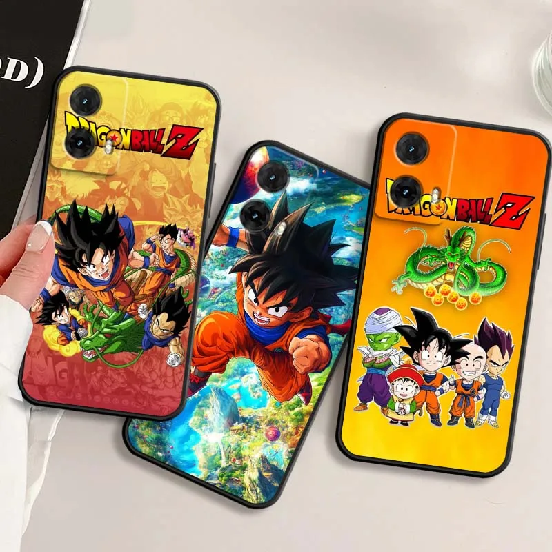 

Trendy Anime Son Goku Phone Case For Motorola G85 Edge 50 G24 G35 G14 G04 40 G72 G34 G31 G Stylus G54 G13 G32 5G Black