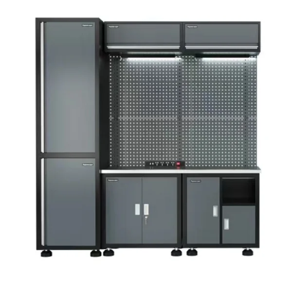 Adjustable Height Garage Workstation Modular Workbench Tool Cabinet Steel Mobile Repair Workstations Desk Office Furniture