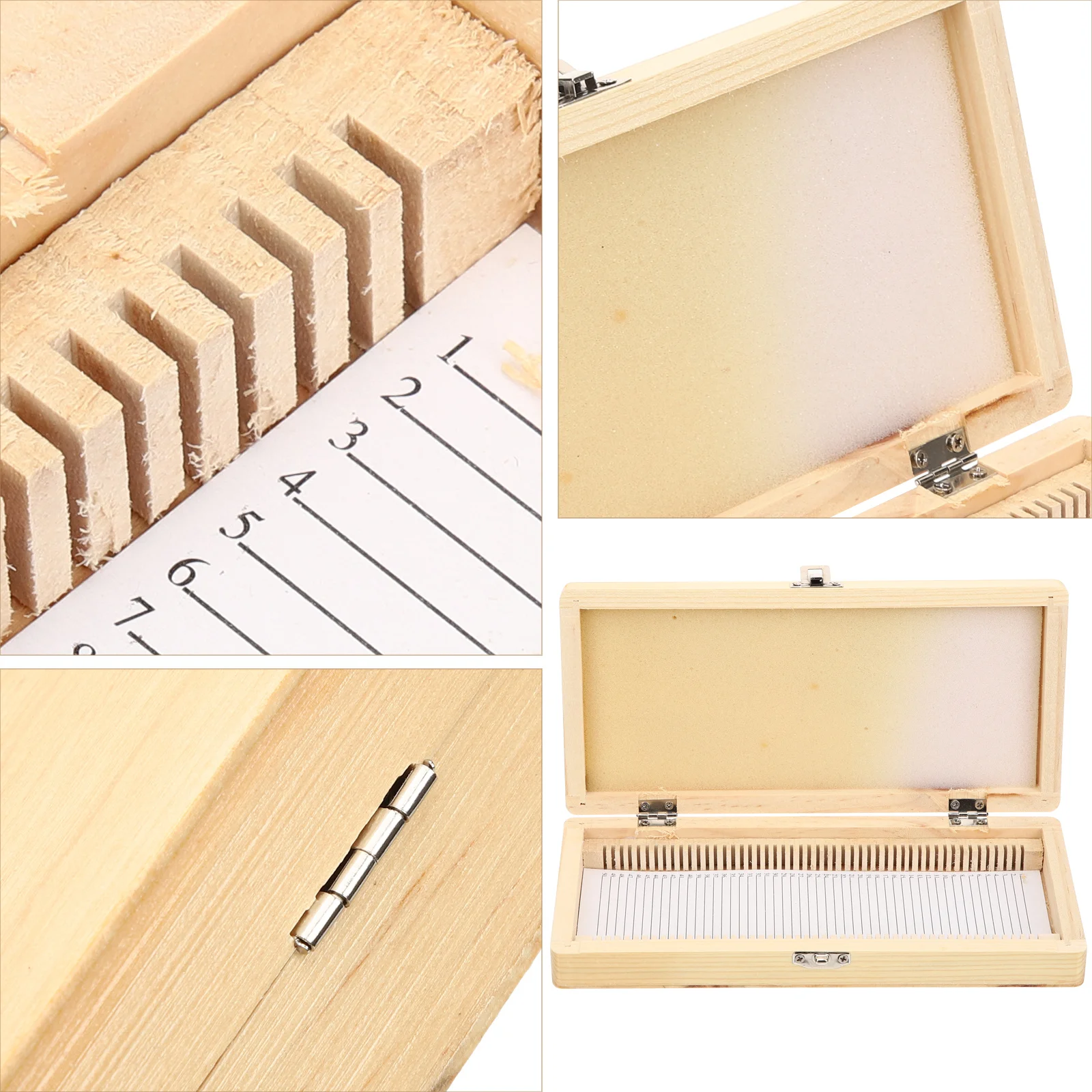 

Wooden Microscope Slide Storage Box Specimen Case For Glass Pathology Slices With Numbered Slots Labs Teaching Equipment