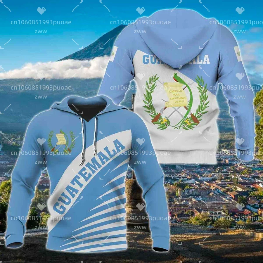 3DPrinted Newest Guatemala Flag  Unique Funny Hrajuku Streetwear Unisex Casual Hoodies/Zip/Sweatshirt