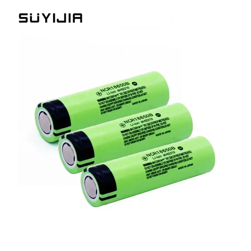 NCR18650 3400mAh 18650 Battery 3.7V 34B Ncr18650b Lithium Rechargeable Batteries for Toy Microphone Screwdriver Flashlight Cells