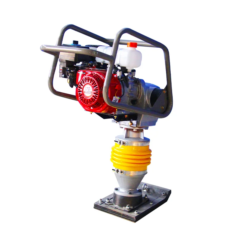 Small manual and diesel foundation vibration compactor for road impact compaction of engineering