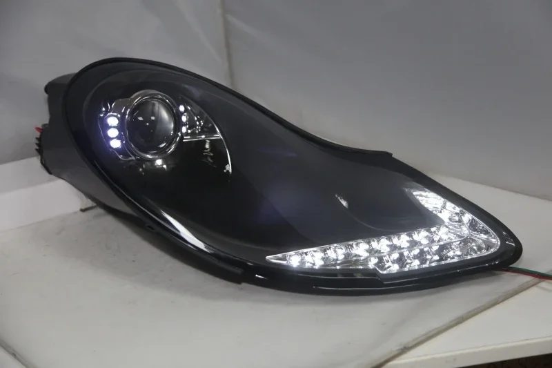 For Porsche boxster 996 911 LED Head Lamp Black Housing