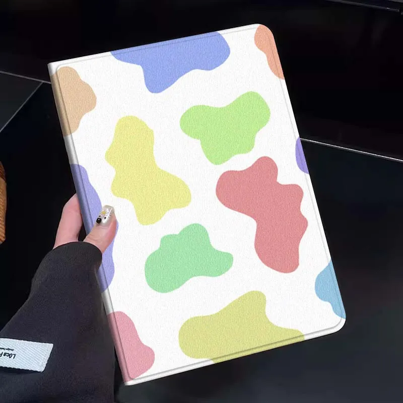 

Cartoon Abstract Color Blob Tablet Case For Huawei Honor MatePad MediaPad Air 5 6 7 11 V6 V7 V8 V9 X9 X8 T10 T10s C5e T5 Gift