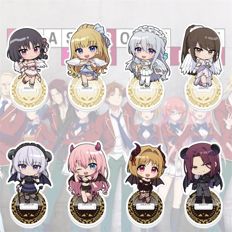10cm Classroom of the Elite Cosplay Anime Acrylic Stand Ornaments Horikita Suzune Kiyotaka Ayanokoji Cute Figure Stand