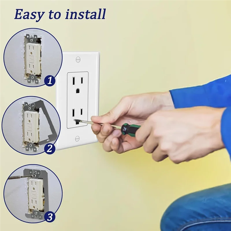 

【CLEARANCE】Wall Plate Spacers,5Pcs Receptacle Spacers Shims Leveler,Metal Flush Fit Device Leveling Plates For Repairing And Fix