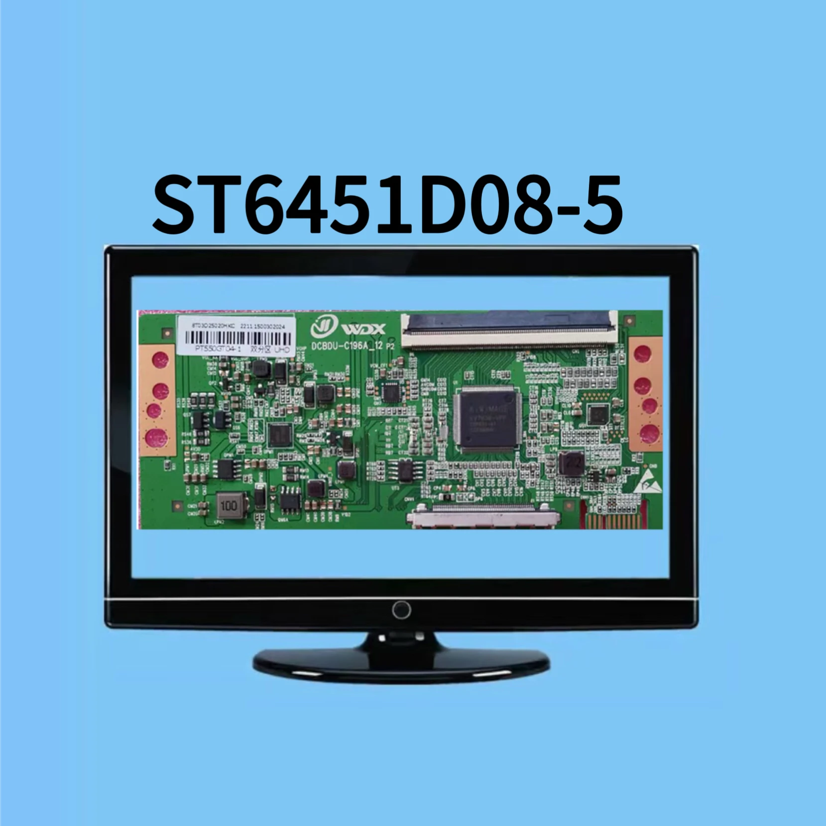 Недавно обновленная материнская плата Huaxing ST6451D08-5 4K 2K с одним портом 96PIN