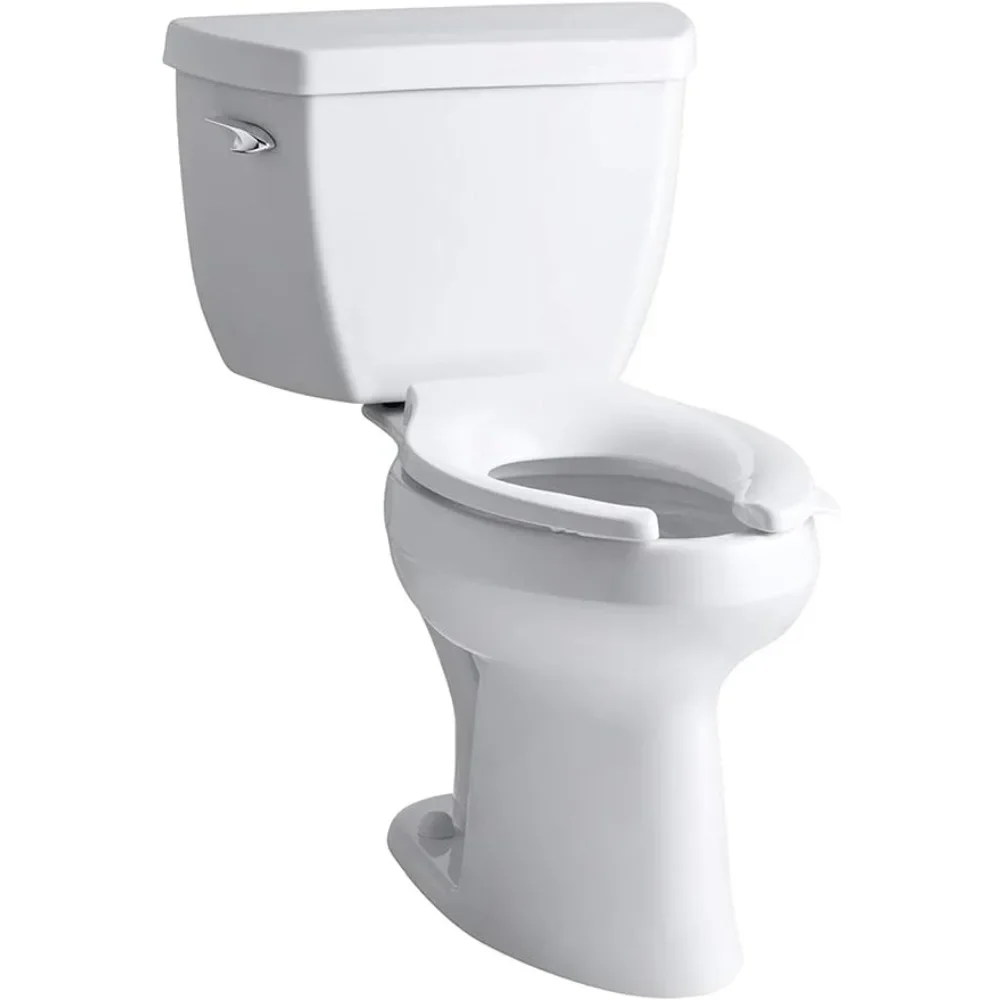 Highline Classic Pressure Lite Comfort Height Elongated 1.6 Gpf Toilet with Left-Hand Trip Lever, Less Seat, White