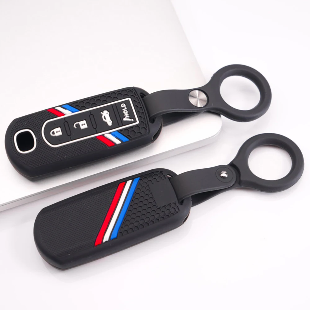 Key Case Cover With Wrist Strap For Mazda 3 Axela 6 Atenza CX3 CX5 CX8 CX9 CX30 CX50 CX60 MX5 MX30 Premium Protective Durable