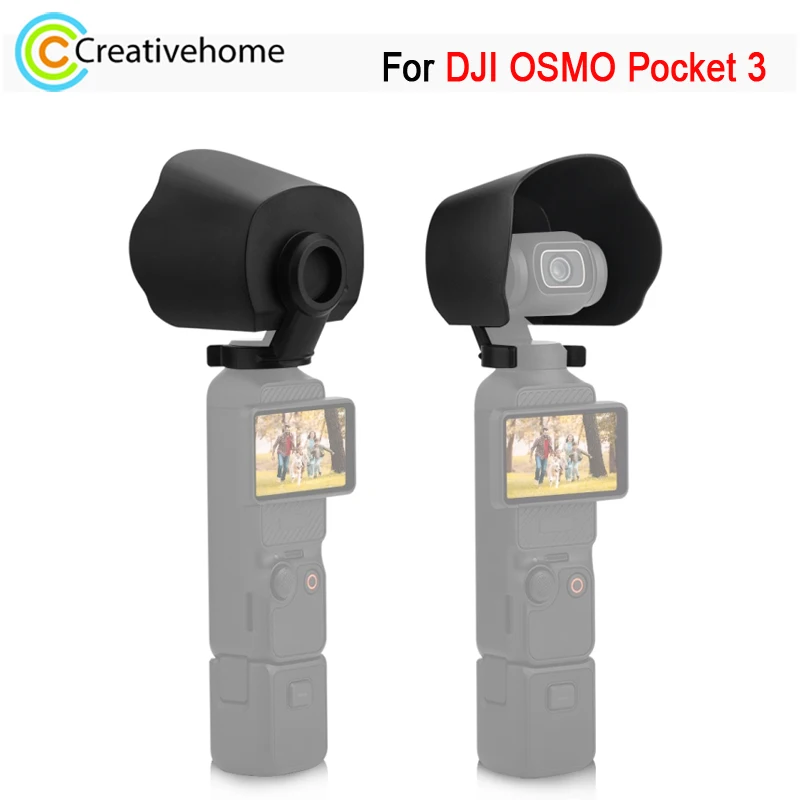 PULUZ Lens Hood For DJI OSMO Pocket 3 Sport Camera Lens Sunshade Anti Glare Protective Cover Accessories