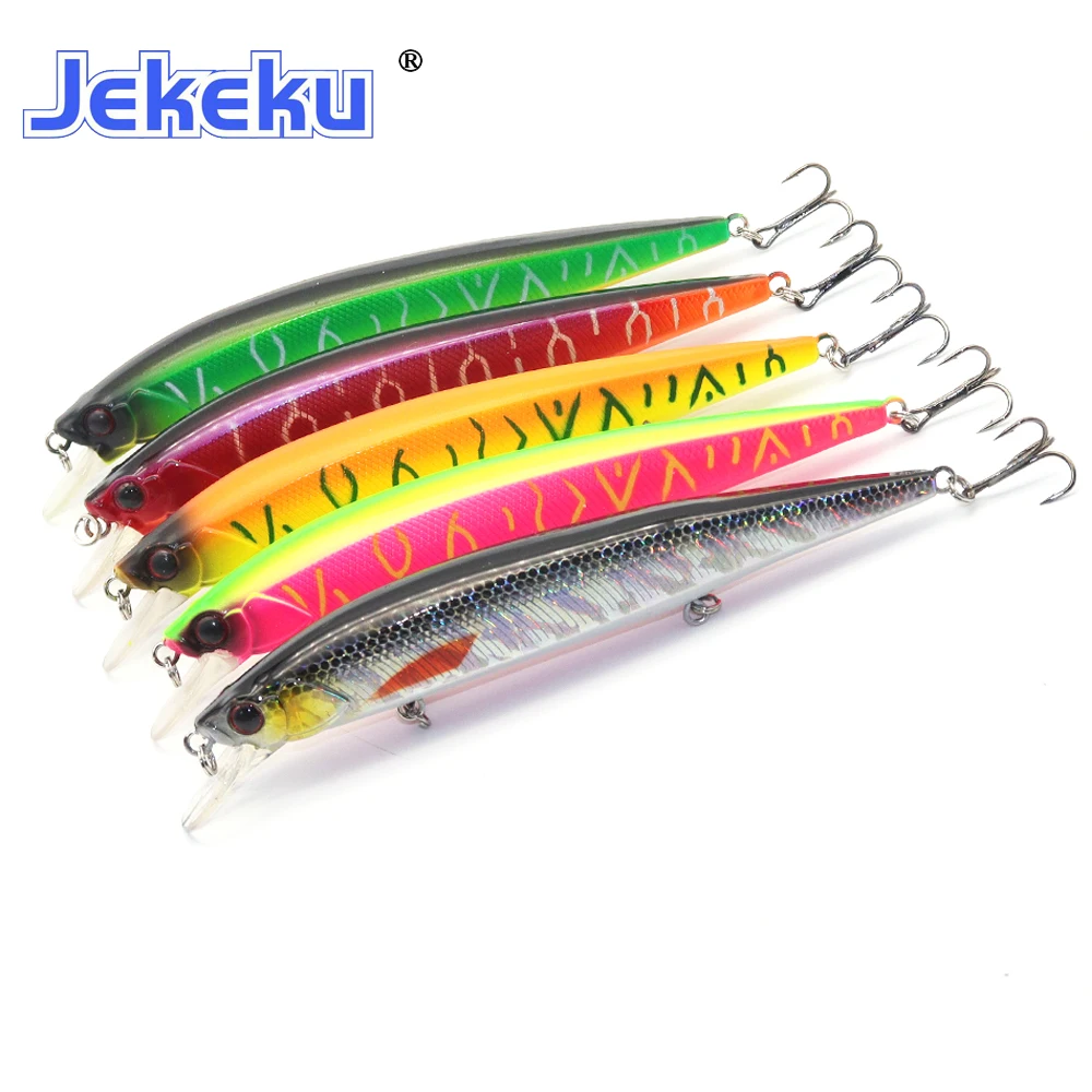 JEKEKU – leurre méné rigide avec boule, appât artificiel Swimbait pour la pêche au brochet ou à la perche, 140mm, 17.5g, 1 unité