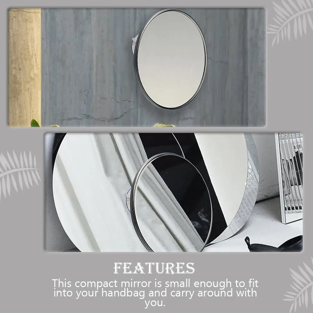 

Suction Cup Magnified Makeup Mirror Portable Compact Round Shape Clear 20X Magnifying Cosmetics Mirror for Home Use Bathroom