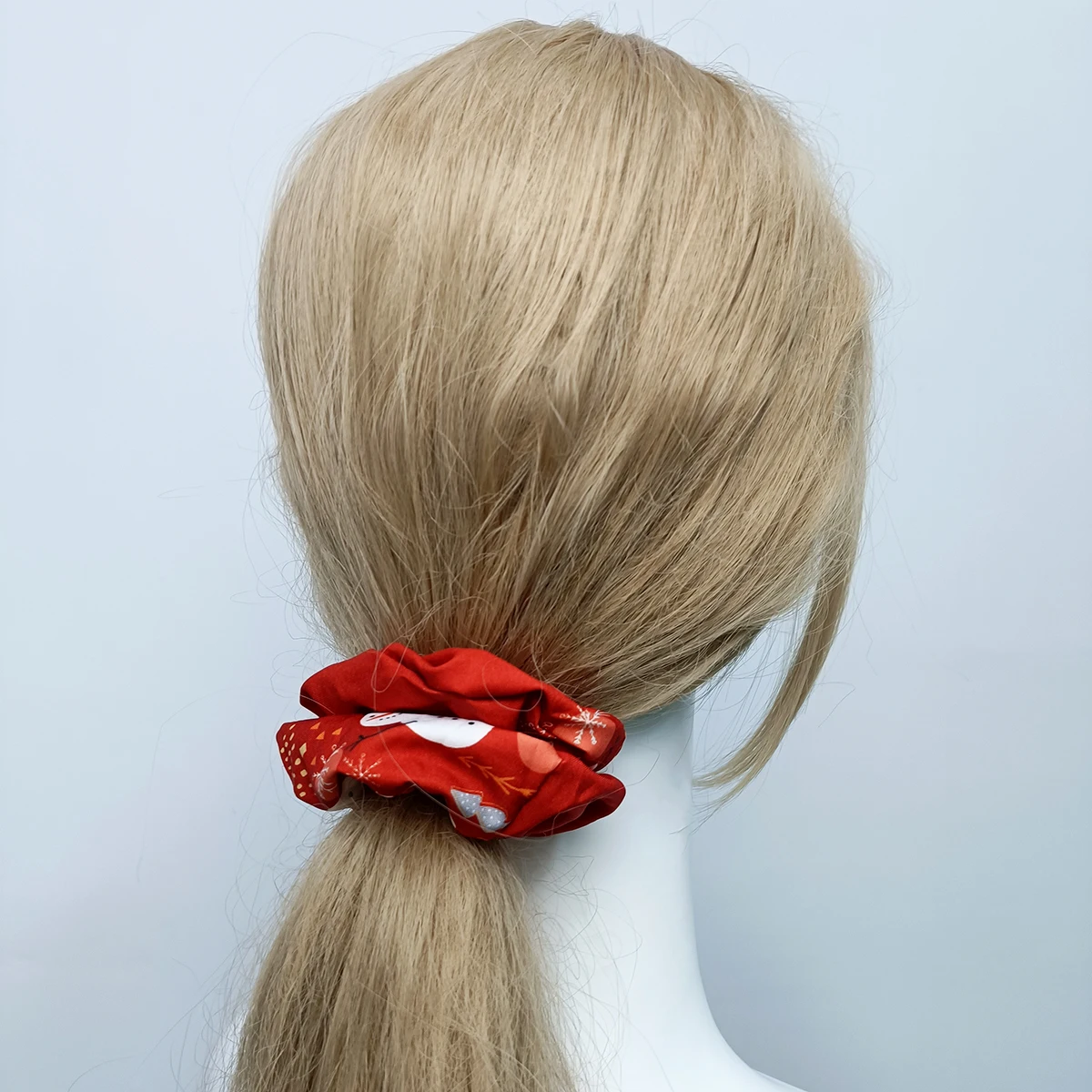 2/5/11 قطعة/الوحدة اكسسوارات النساء الفتيات عيد الميلاد حريري الساتان توك شعر الصلبة مطاطا أنيقة شريط مطاطي أغطية الرأس