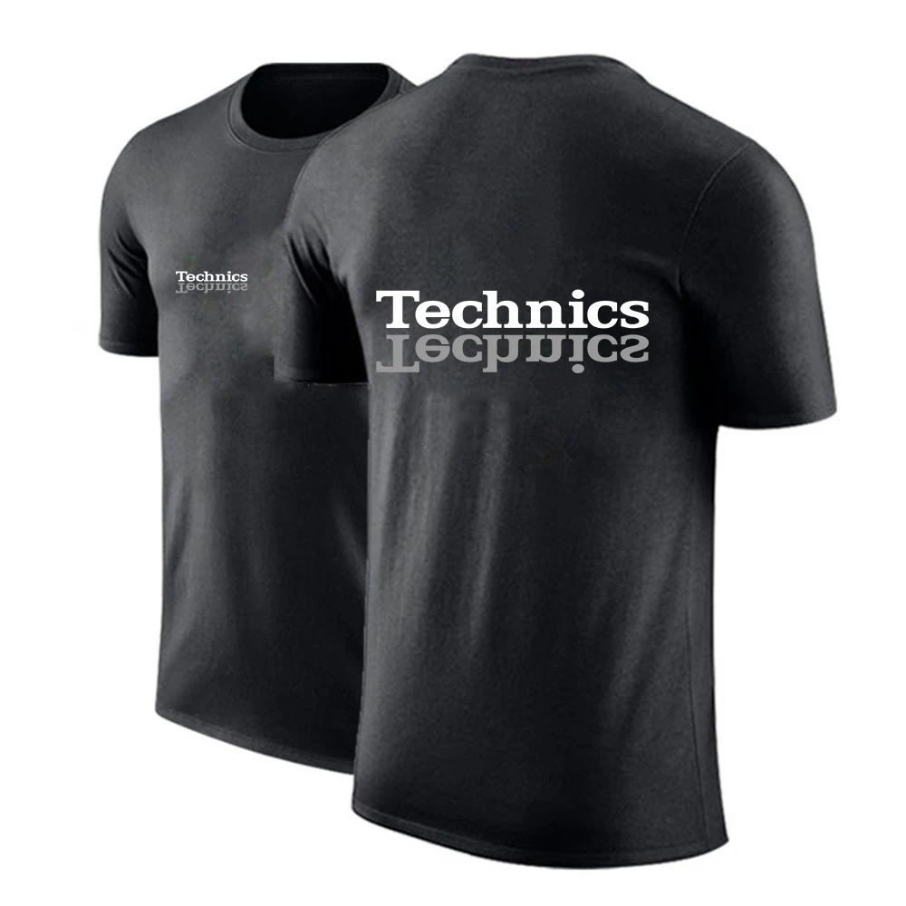 

New Technics Men Dj 1200 Turntable Music Solid Color Casual Print Fitness T-shirts Outdoor Running Sport Short-Sleeved Man Tops