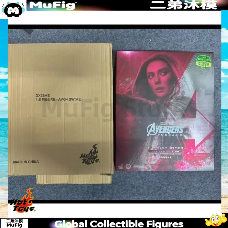 Genuine HT DX36AE Red Witch Hair Transplant Edition Avengers 4 Endgame Limited Action Figure Movable Figure Gift Collection