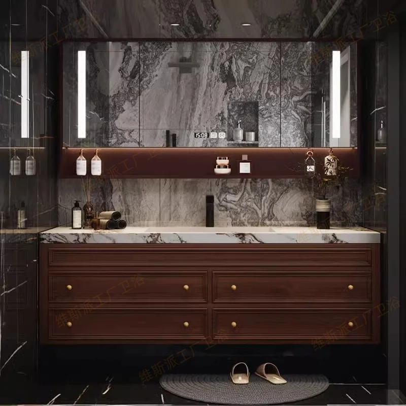 American Modern Bathroom Cabinet Gadgets Solid Wood Closet Living Room Cupboard Display Sink Toilet Archivadores Furniture