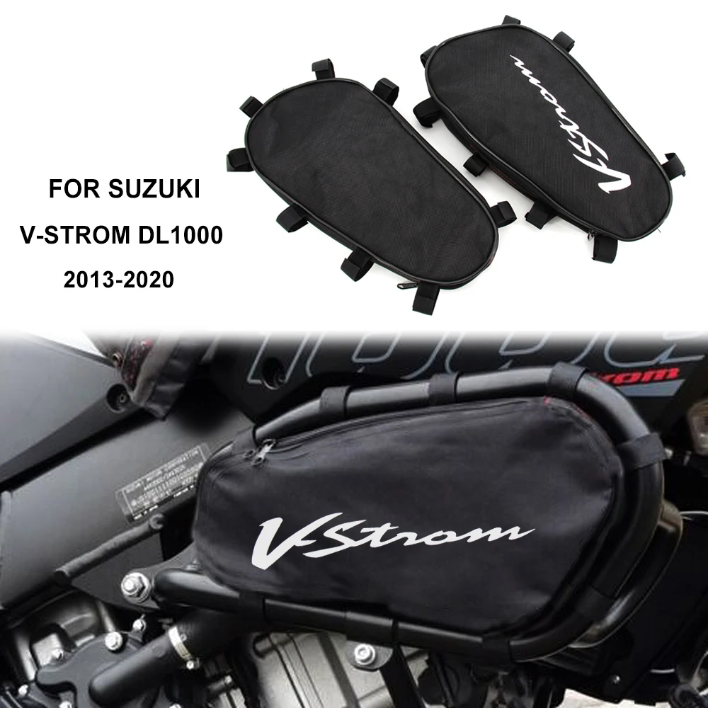 Motorcycle Frame Crash Bars Waterproof Bag Repair Tool Placement Bag For SUZUKI V-STROM DL1000 DL 1000 dl1000 2013 onwards