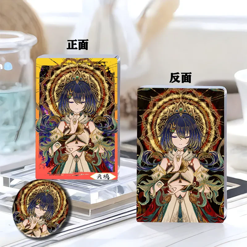 

Honkai Impact 3 Yunli косплей аниме акриловый струящийся песок Маджонг жесть значок брошь аниме косплей украшение рабочего стола подарок