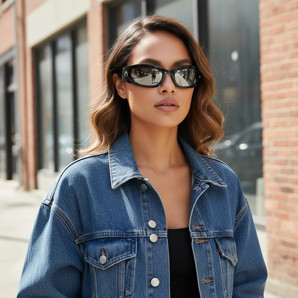 Y2K النظارات الشمسية النساء الرجال المتضخم العصرية التفاف حول النظارات الشمسية فاسق قطعة واحدة نظارات رياضية الشمس الزجاج ظلال نظارات 18095