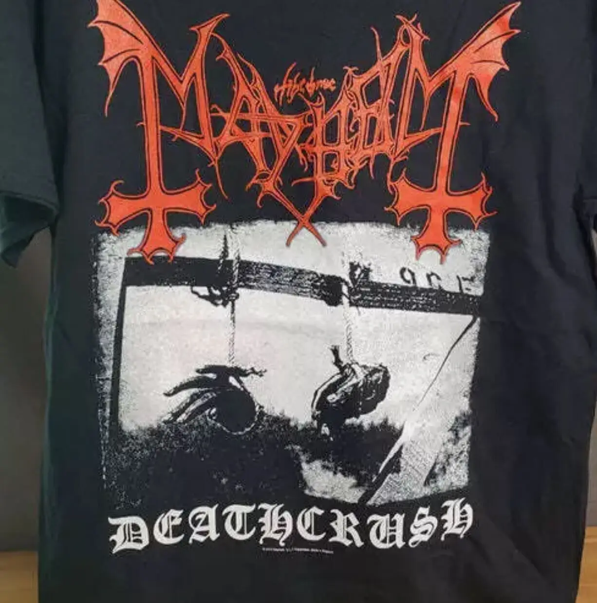 Mayhem Deathcrush Black Short Sleeve Cotton T-shirt Unisex S-5XL
